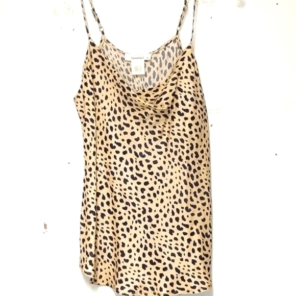 Urban Romantics 100% rayon adjustable straps animal print top Size: XS - Picture 1 of 6